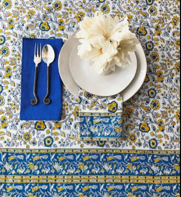 natural habitat Tablecloth 60X120 Provence Blue/Yellow