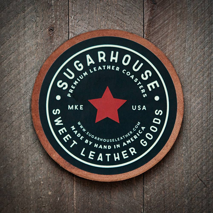 Sugarhouse Leather - Cheers! Leather Coaster
