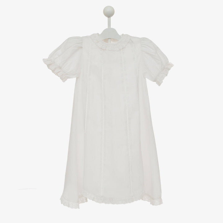 Lenora - BABY SPENCER  DAYGOWN - White / 3/6 M