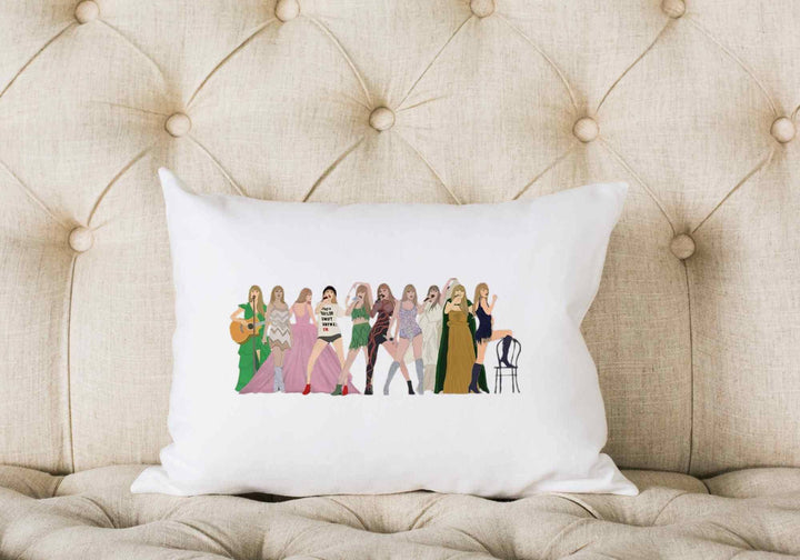 Aspen Lane - Taylor Eras Pillow | swiftie decor white pillow