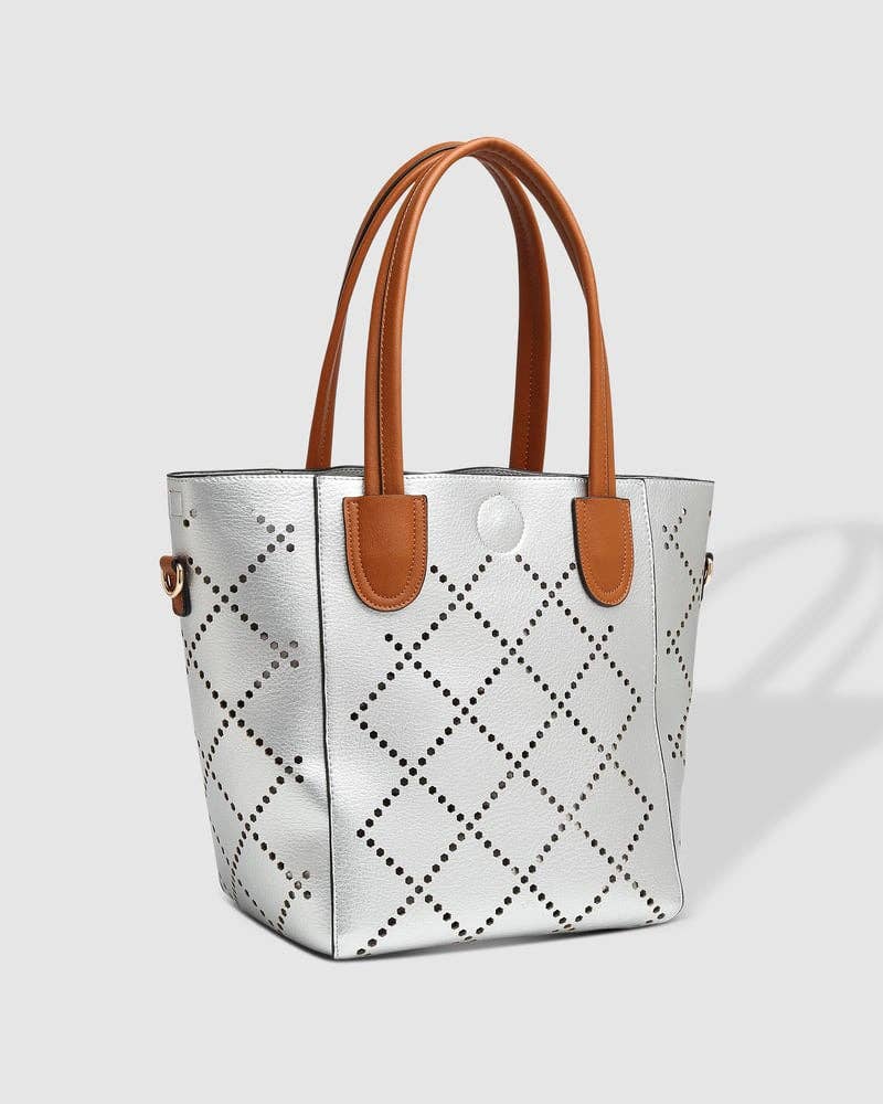 Louenhide - Baby Bermuda Tote Bag: Vegan-Polyurethane / Women-Owned / Putty