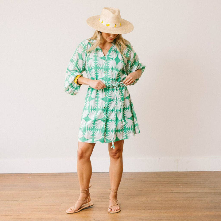 Sunshine Tienda - Viridian Tile Pippa Dress: S