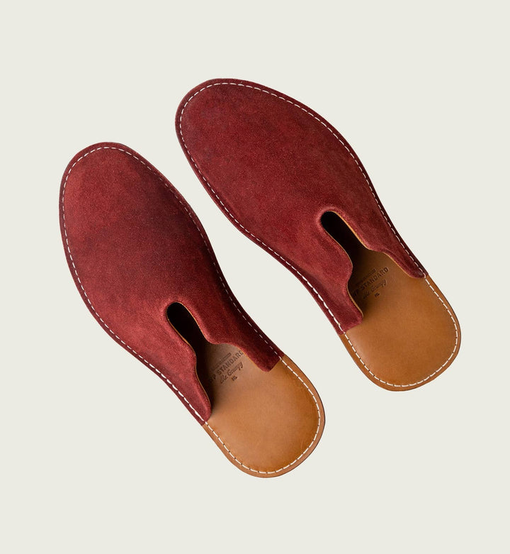 WP Standard - Mr. Grumpy Leather Slippers: Tan / Men's Extra Large