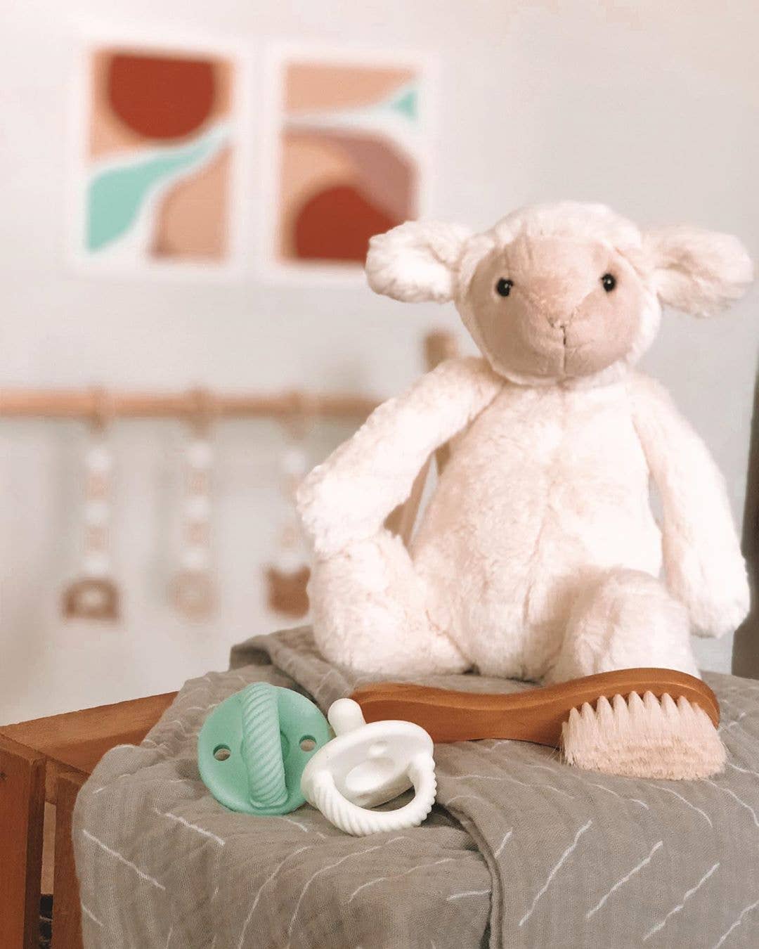 Itzy Ritzy - Sweetie Soother™ Pacifier Sets (2-pack): Robin's Egg Blue + Navy Cables