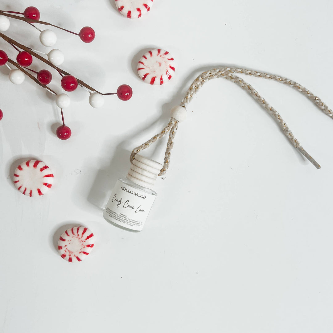 Hollowood Home and Candle - CANDY CANE LANE | HOLIDAY | CAR DIFFUSER
