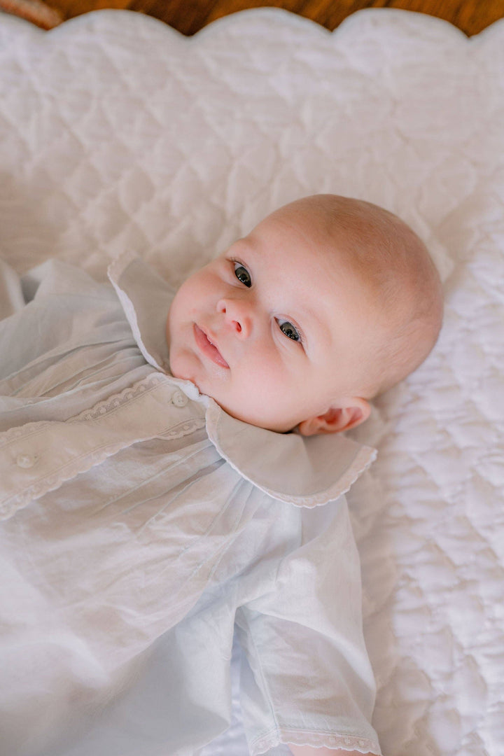 Lenora - BABY CLASSIC DAYGOWN : Pink / 3/6 M