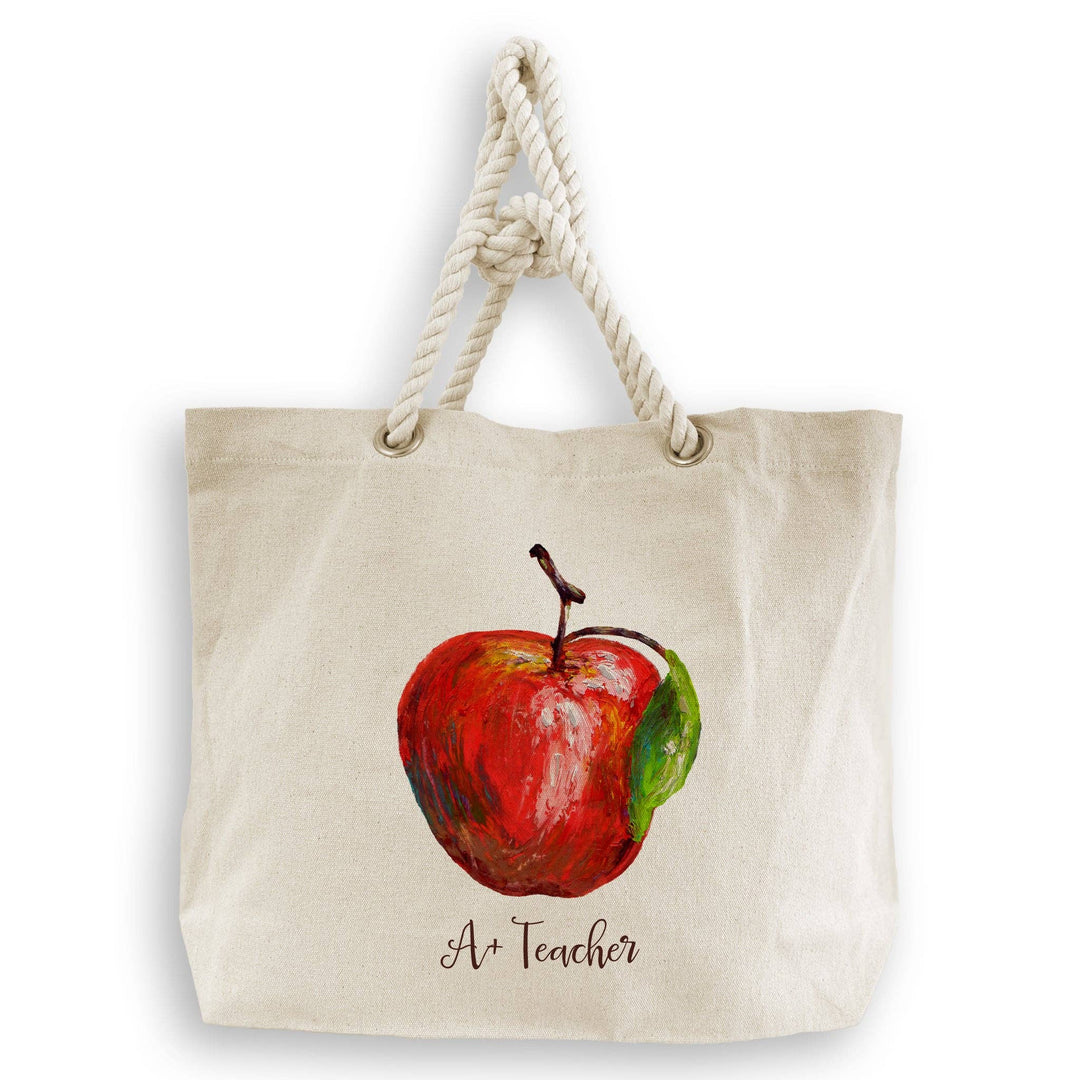French Graffiti - Apple with A+ Teacher: Dishtowel