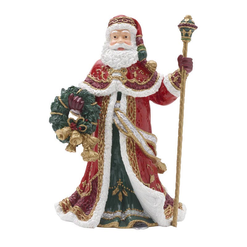 Fitz and Floyd® Mikasa® Pfaltzgraff® - Fitz & Floyd Noel Holiday Santa Musical Gift Box Pkg: RED / RESIN