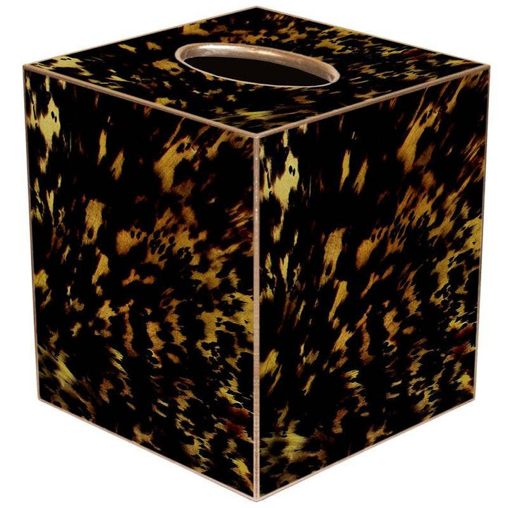 Marye-Kelley - TB8440 Tortoise Shell Tissue Box Cover: Paper Mache