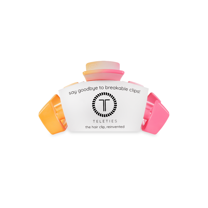TELETIES - Classic Hair Clip | Small | Day Rave