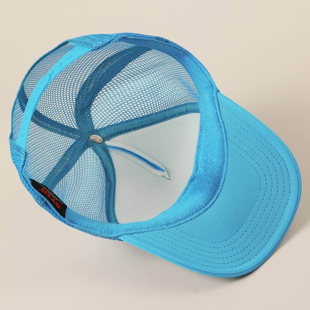 Fashion City - Excuse Me You Look Like You Love Me Letter Trucker Hat: White / ONE SIZE