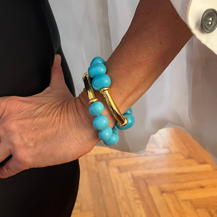 CC & Co by Catherine Canino - Classic Pebble Pearl Bracelet: Salmon