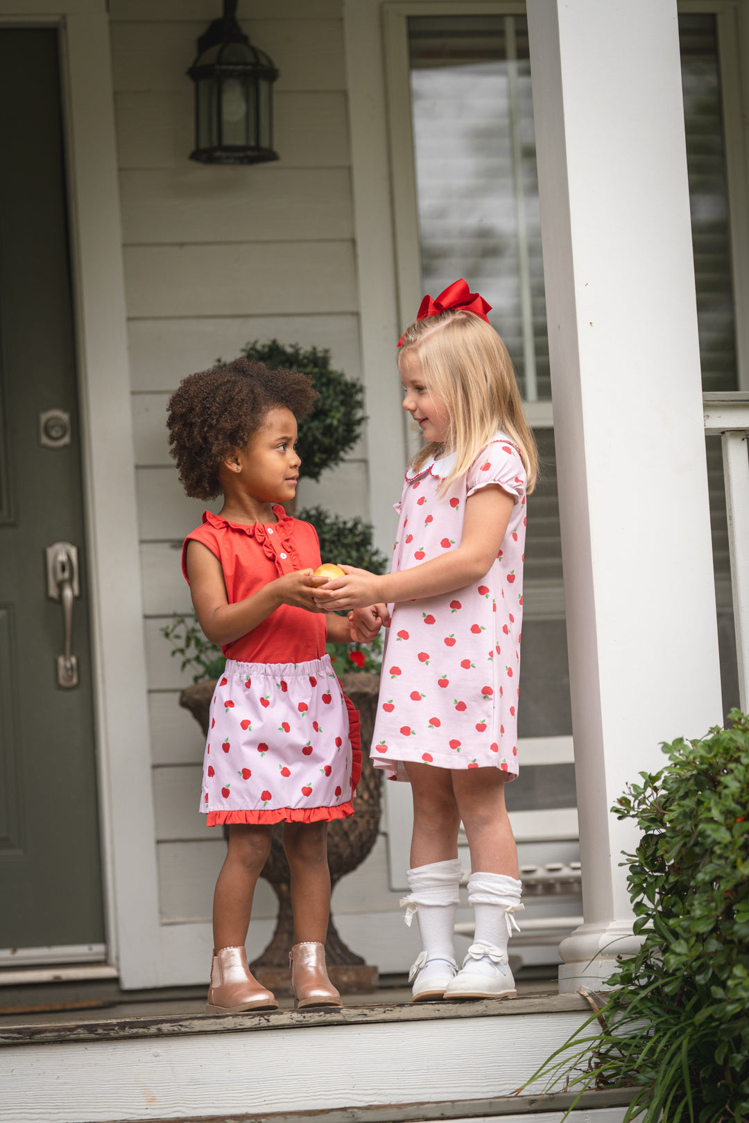 Evelyn Schoolyard Apples Skort