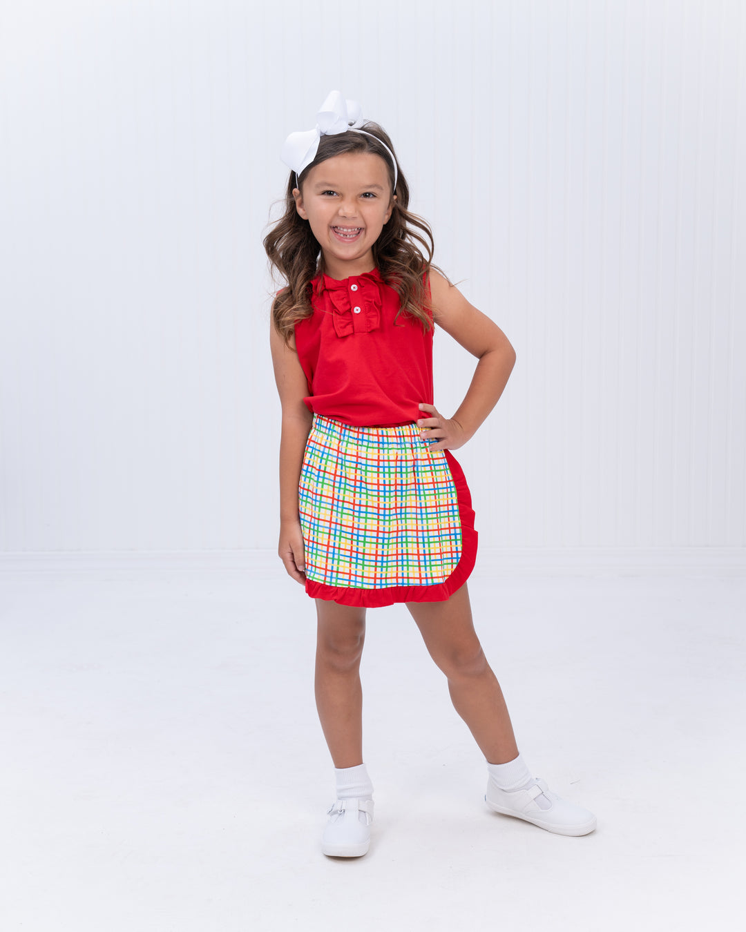 Brinley BTS Plaid Skort