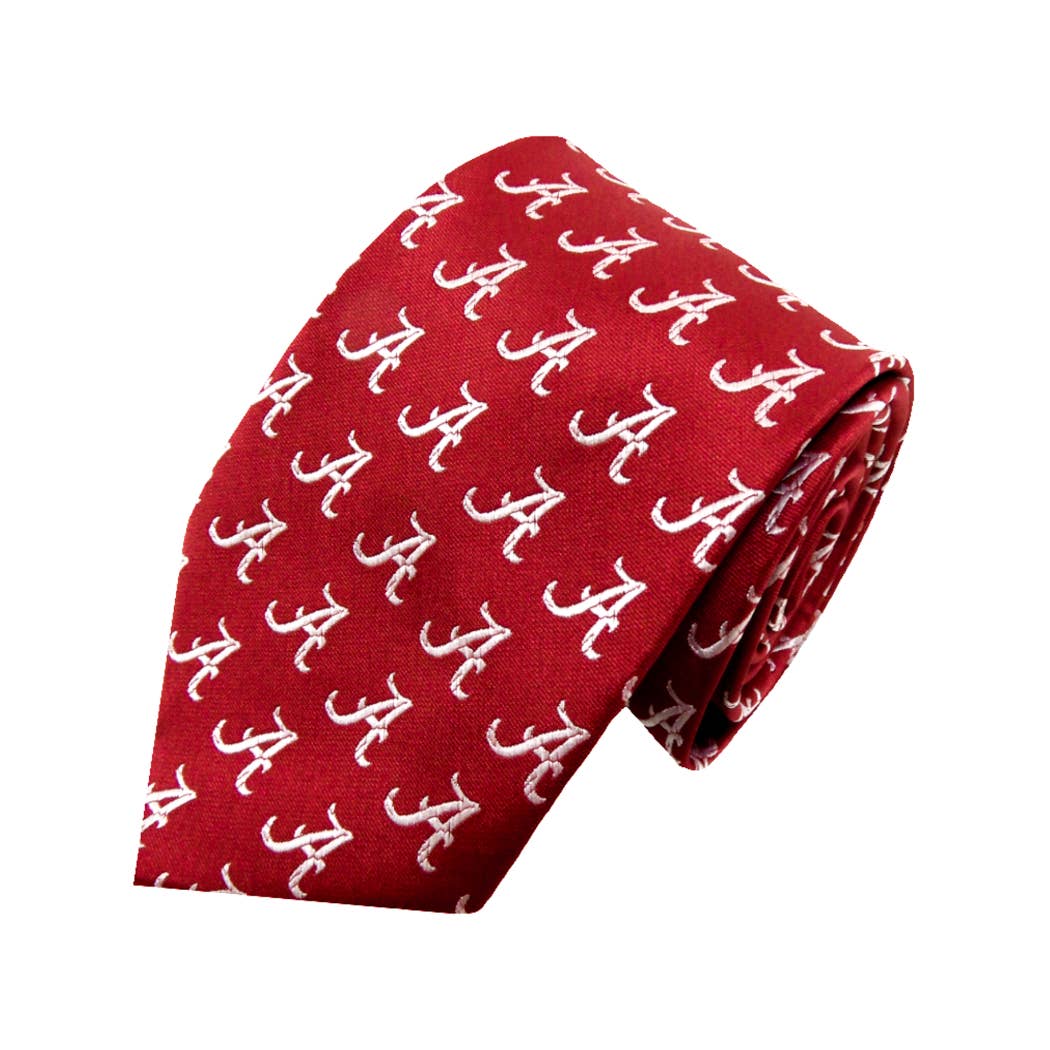 Donegal Bay - Alabama Crimson Tide Repeating Necktie: One-Size