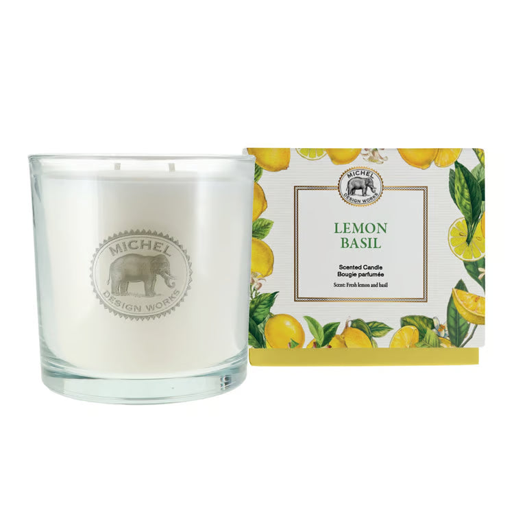 MDW Lemon Basil 14oz Emblem Candle