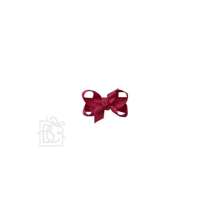 Beyond Creations, LLC - SIGNATURE GROSGRAIN BOW ON CLIP: 3.5" Medium - 7/8" Ribbon on Alligator Clip / PINK
