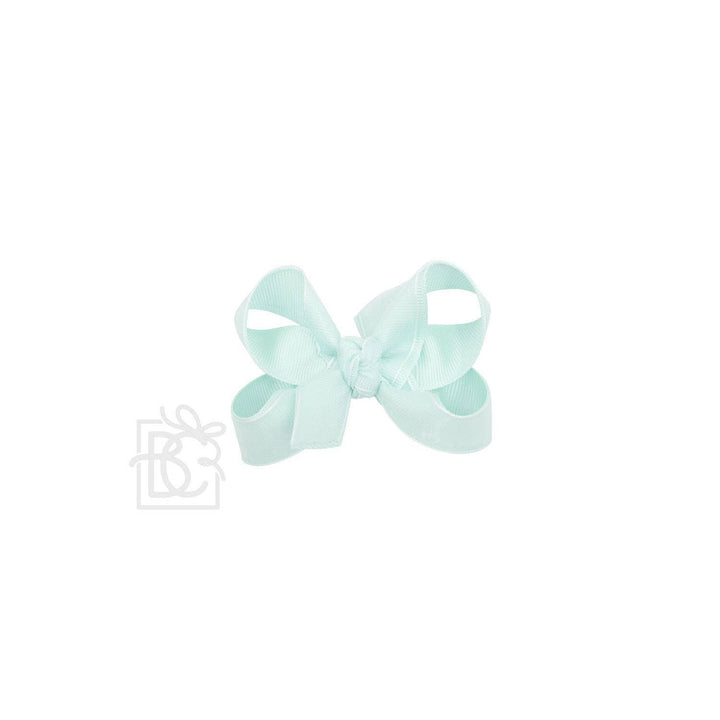 Beyond Creations, LLC - LAYERED ORGANZA/GROSGRAIN BOW ON CLIP: 5.5" Huge - 2.25" Ribbons on Alligator Clip / L PINK/ L PINK