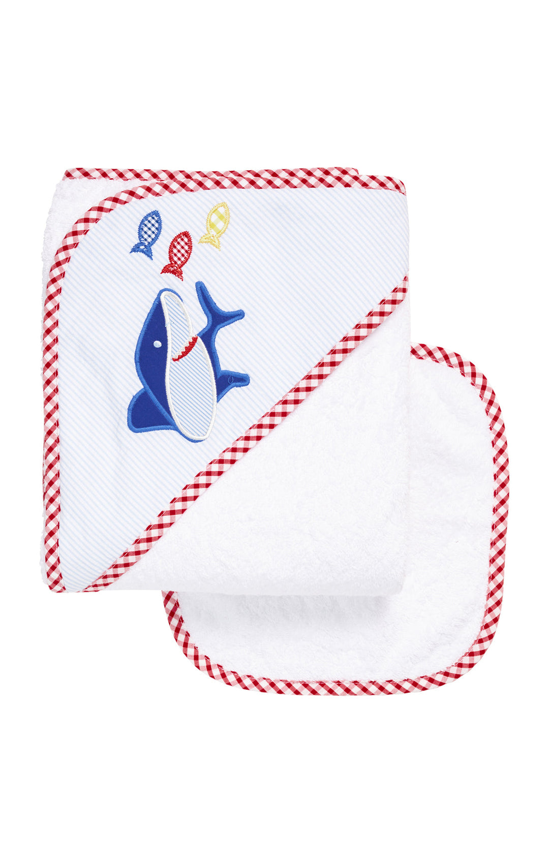 Shark Baby Hooded Towel & Washcloth Set