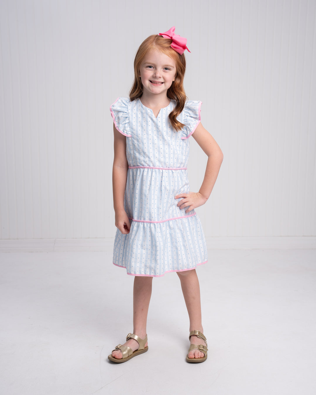 Peyton Blue Stripe Breeze Dress
