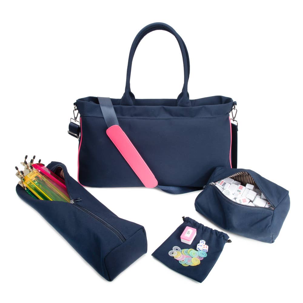 Brouk and Co. - Mahjong Tote Bag: Black