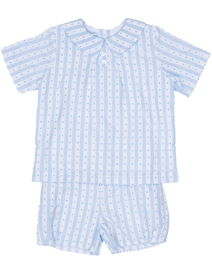Joseph Blue Stripe Breeze Short Set