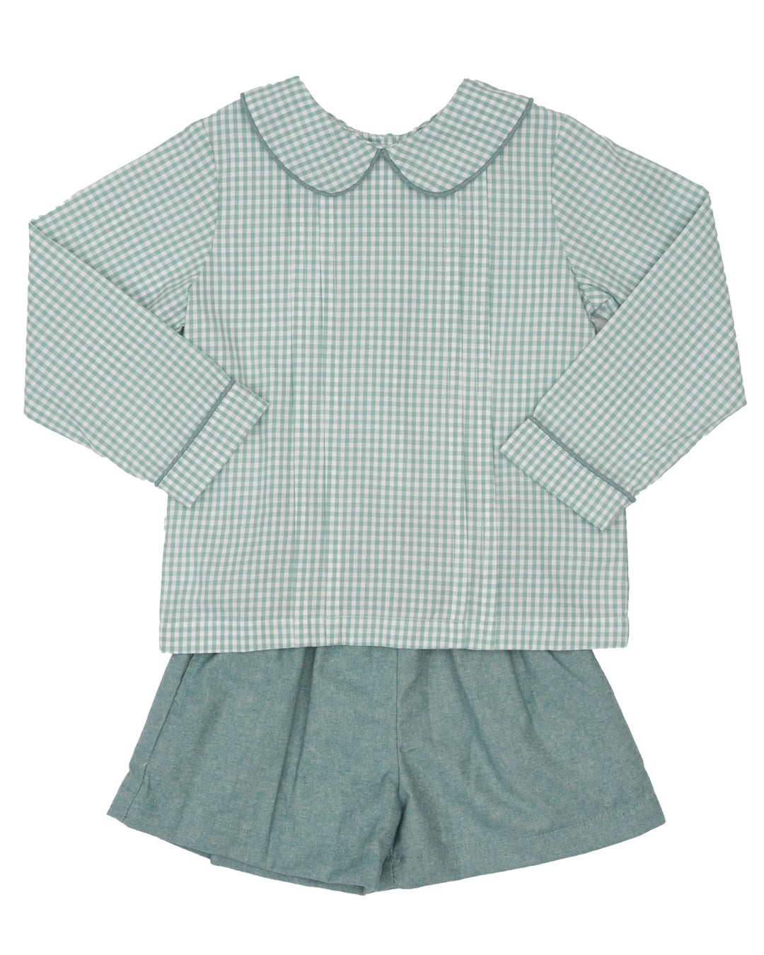 Tyler Teal Briar Check Short Set