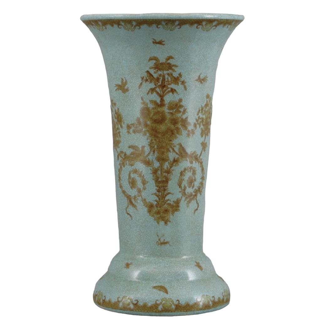 Vase - Celeadon Lampas