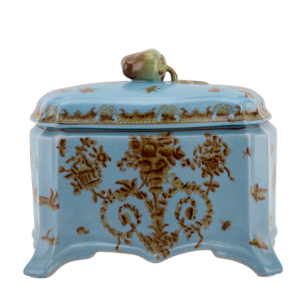 Casket - Celadon Lampas
