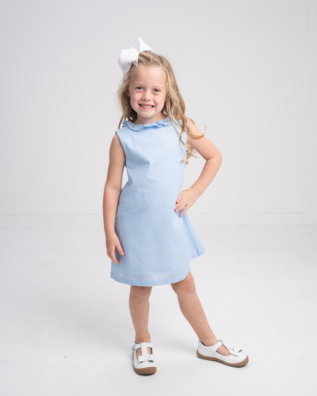 Karla Blue Linen Dress