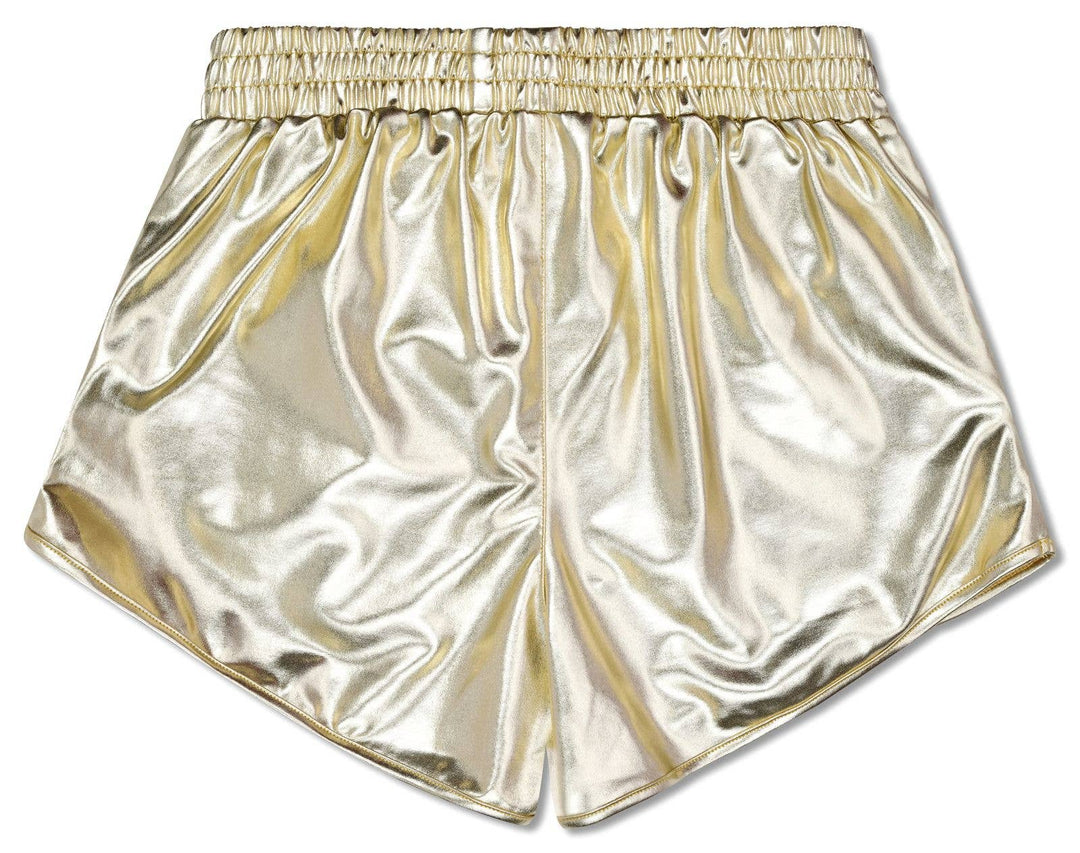 Iscream - Gold Metallic Shorts-L