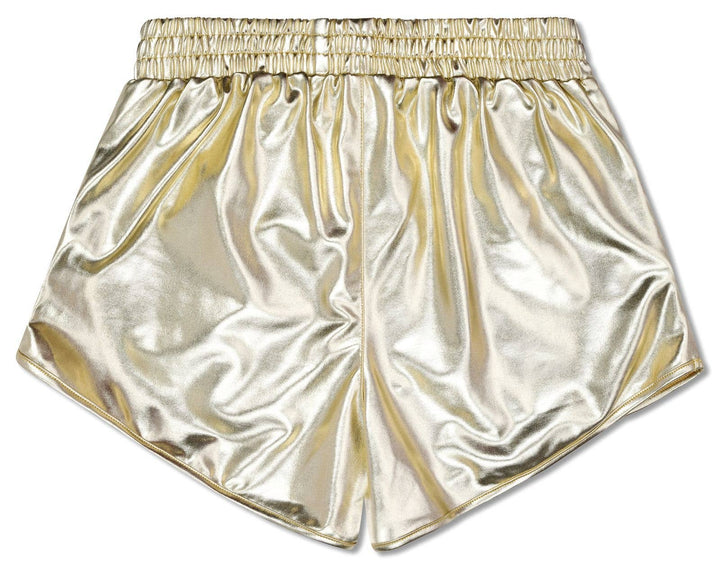 Iscream - Gold Metallic Shorts-L