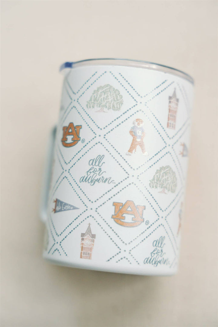 Gracefully Made Art - Licensed 16 oz. Insulated Auburn University Mug