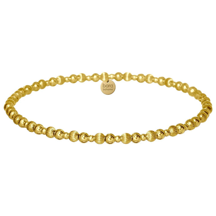 bara boheme - Coco | Gold Filled Beaded Bracelet: Gold Filled / Stretchy 7"