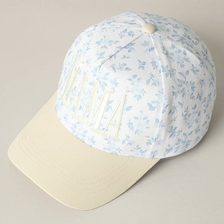 MAMA Embroidered Flower PatternTrucker Hat: PINK/PINK / ONE SIZE