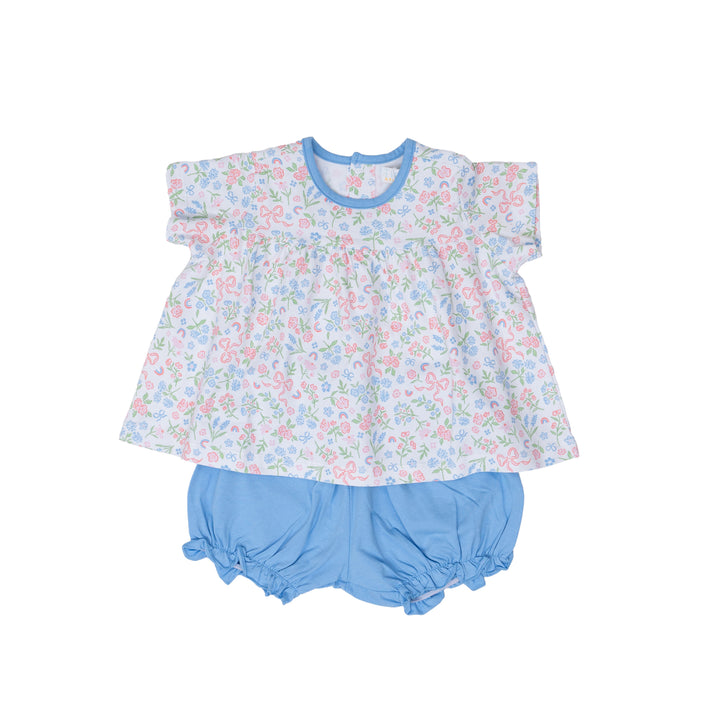 Ava Ditsy Bow Bloomer Set