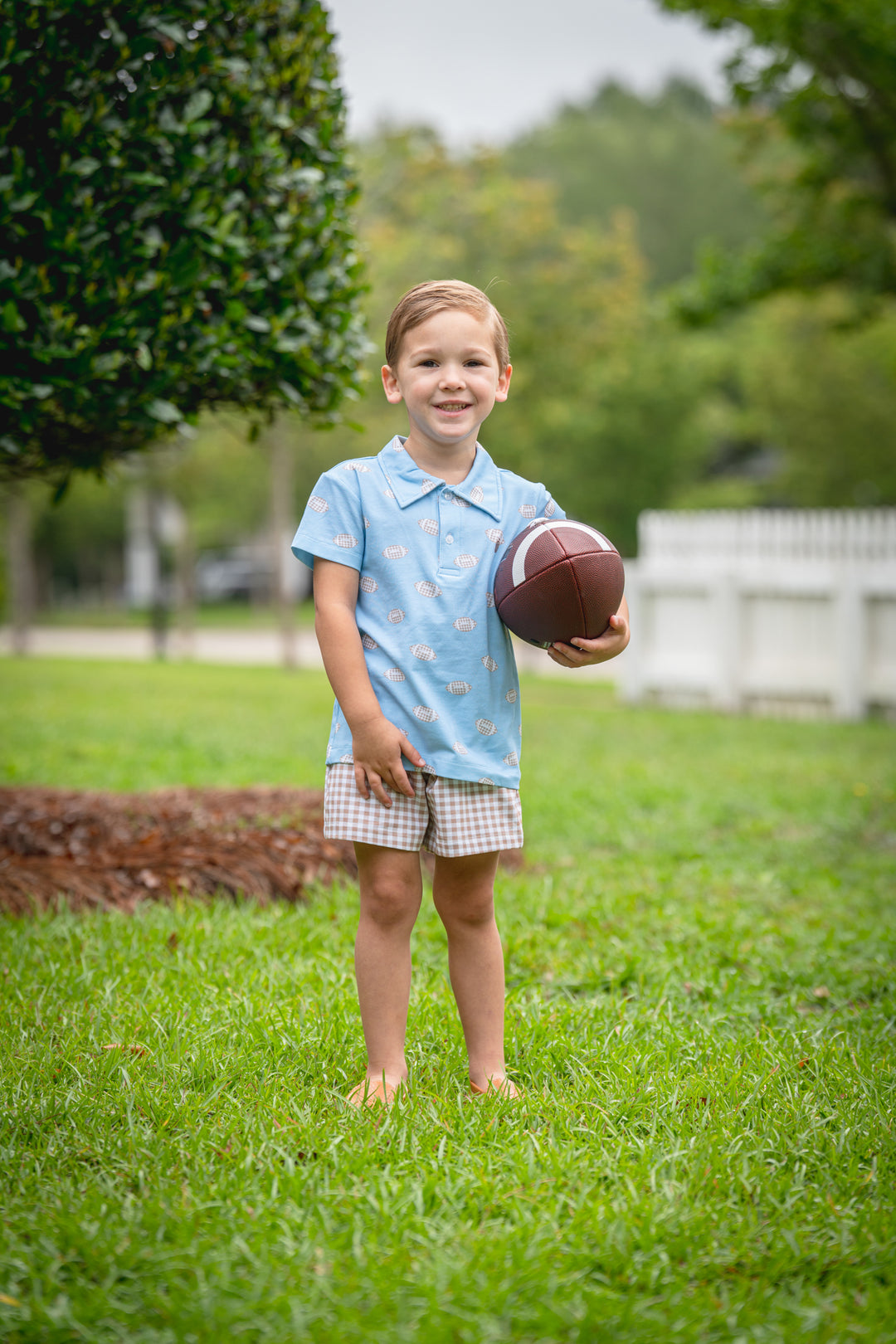 Little League Football Short Sleeve Polo