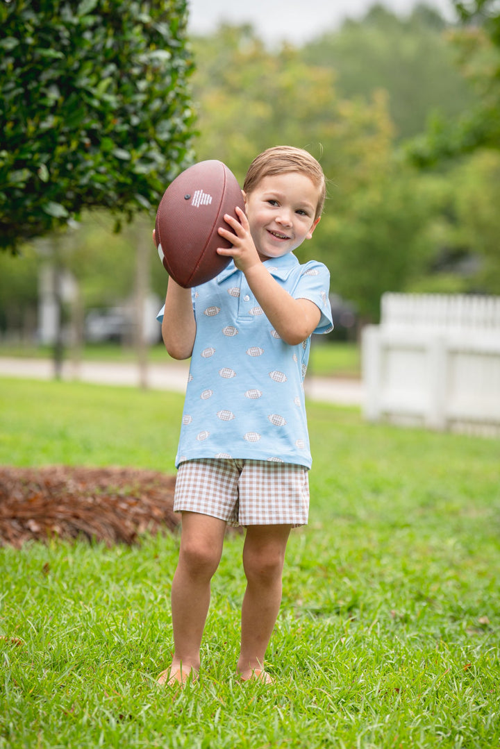 Little League Football Short Sleeve Polo