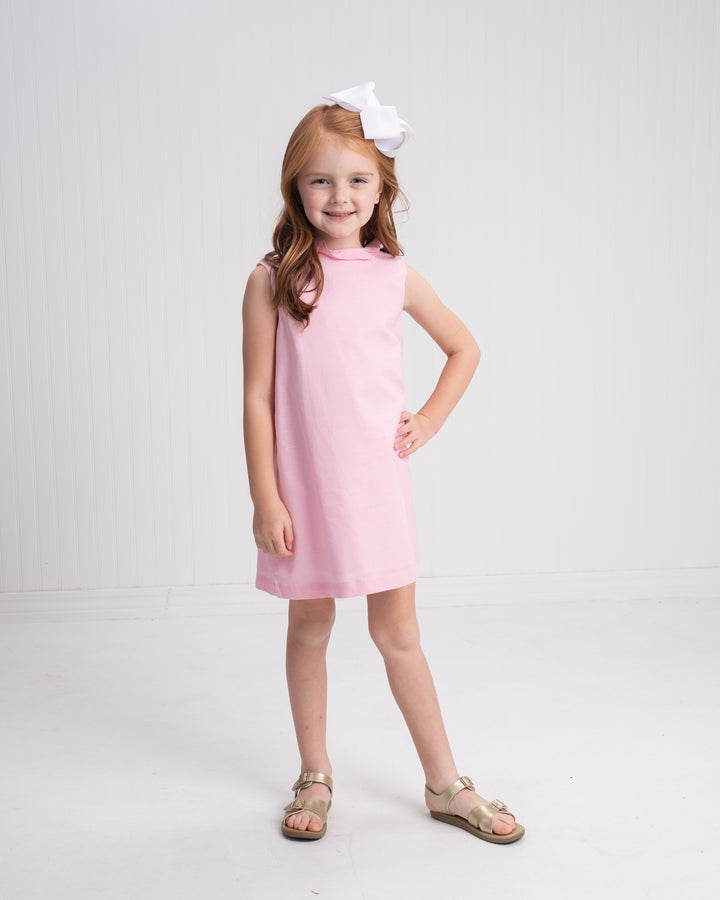 Karla Pink Linen Dress