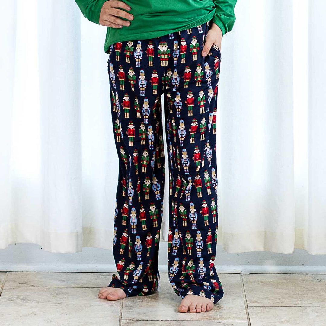 Youth Santa's Favorite Long Sleeve Crew Neck & Nutcracker Pants Sleep Set