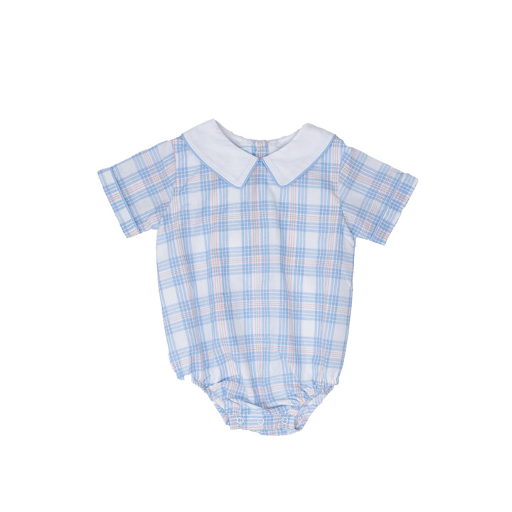 James Pink & Blue Plaid Bubble