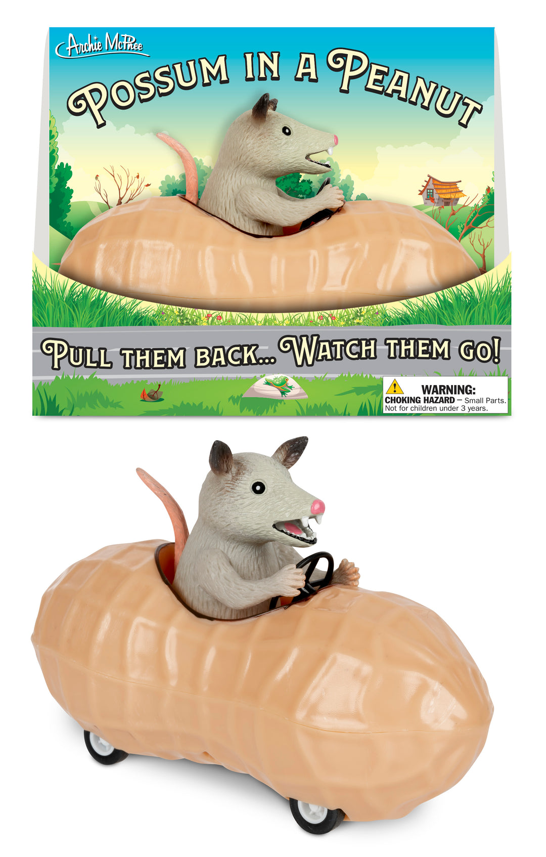 POSSUM IN A PEANUT