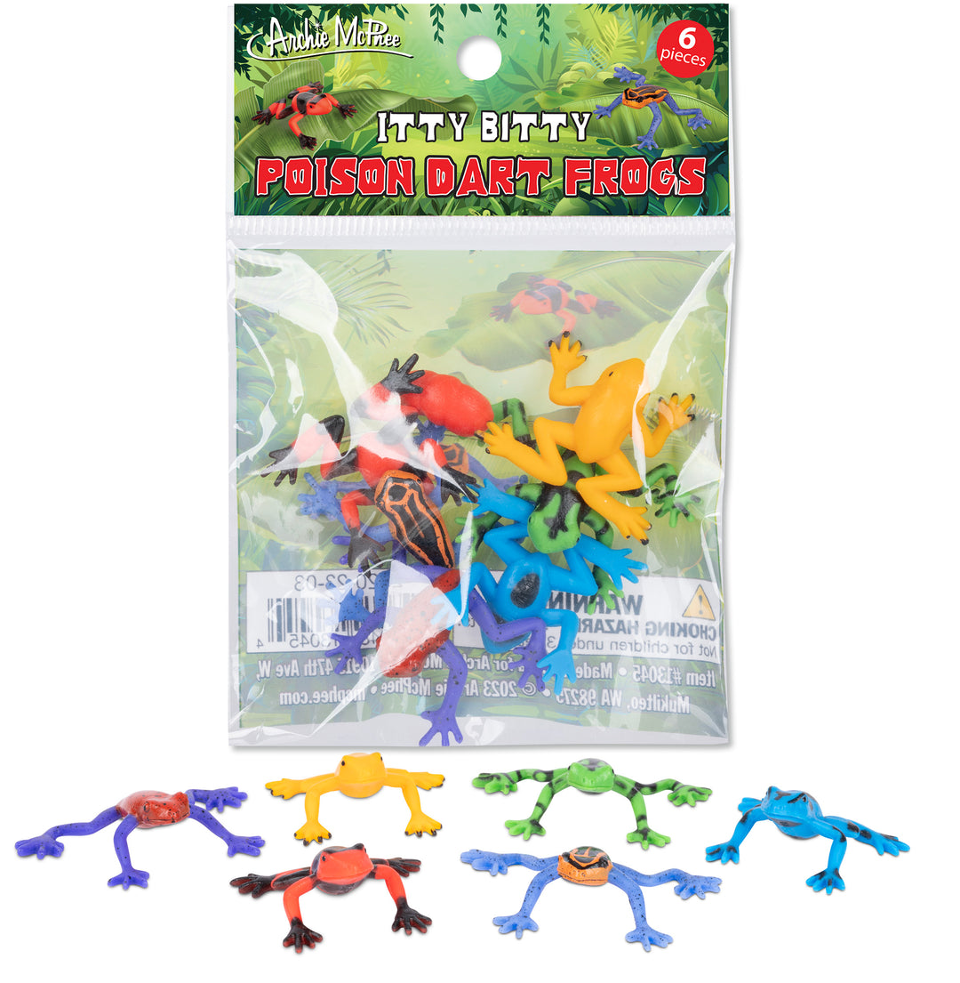 ITTY BITTY POISON DART FROGS - BAG OF 6