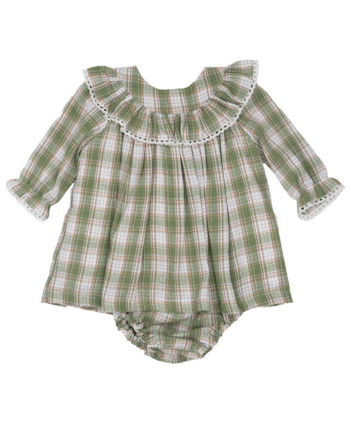 Layla Mallard Grove Plaid Bloomer Set