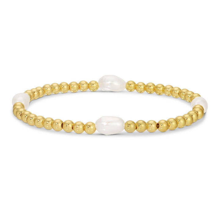 Splendid Iris -4mm stretch md. Pearl bracelets