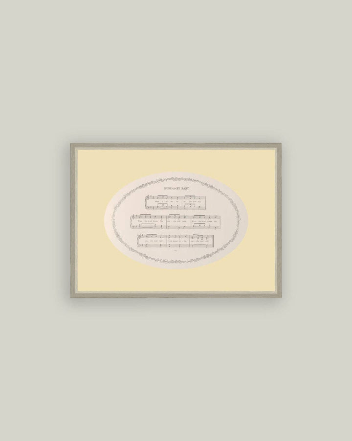 Petal Lane Home - Hush-a-Bye Baby Framed Antique Art: 9x7
