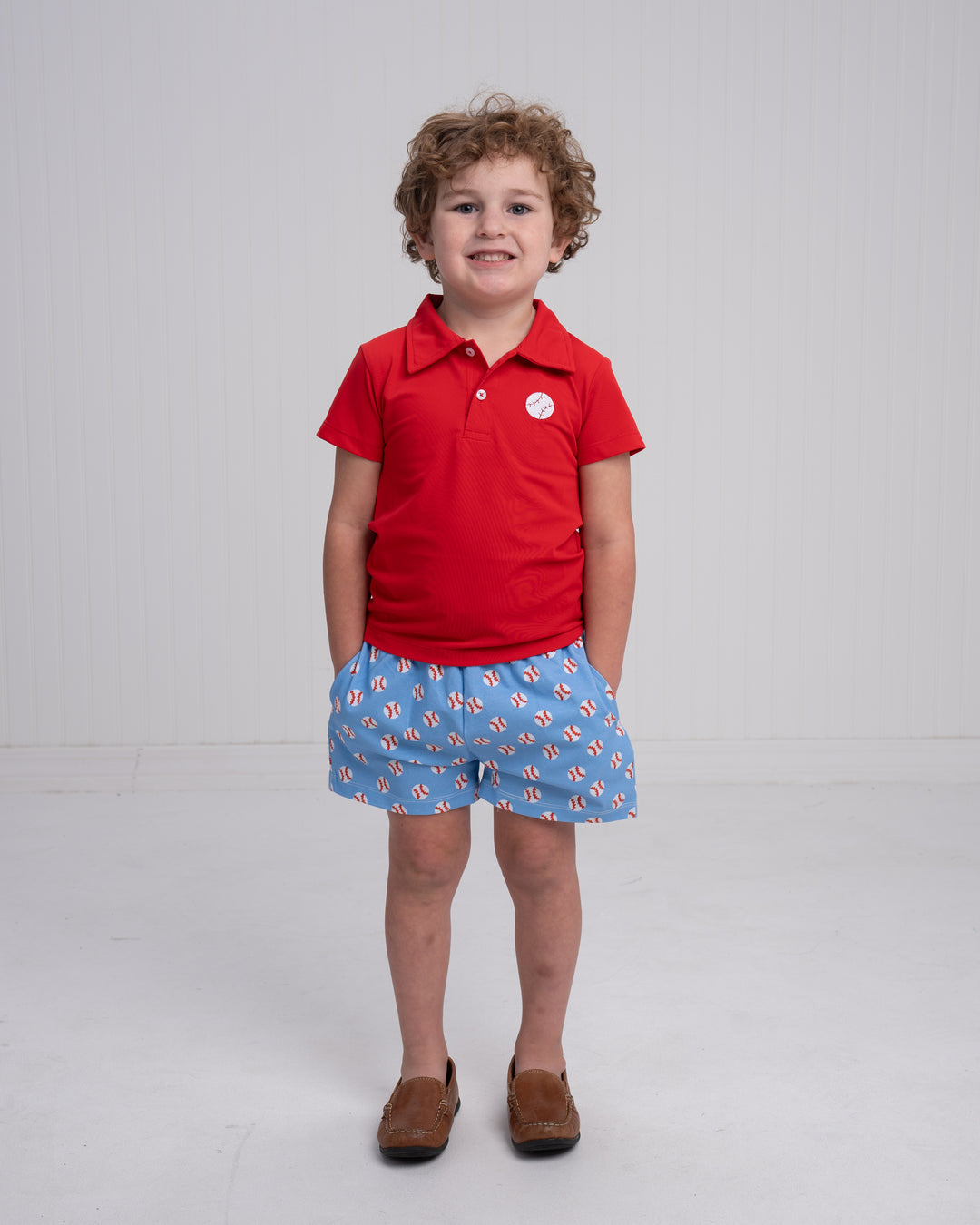 Ballpark Blues Boy Shorts