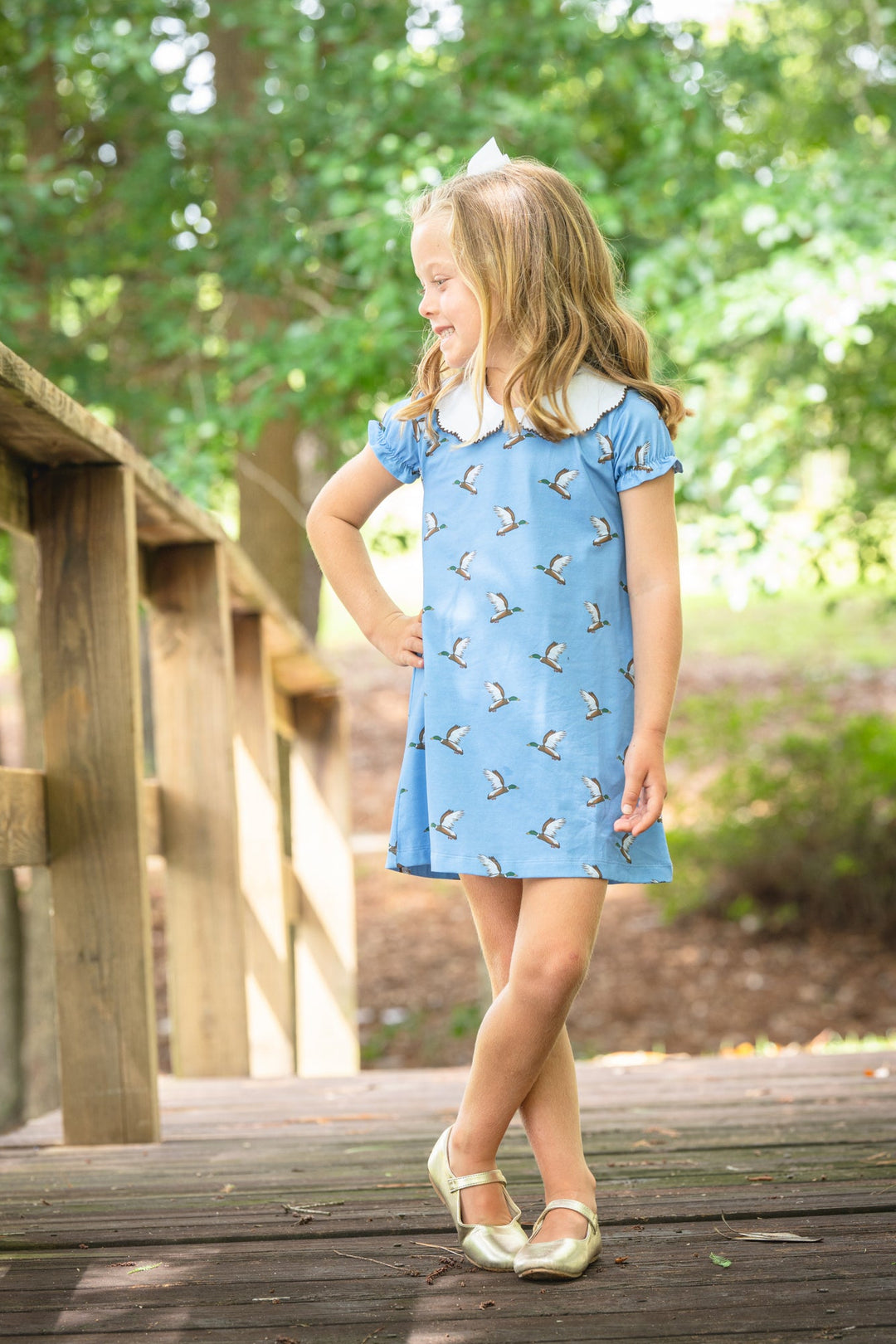 Presley Kait Little Mallard Blue Dress