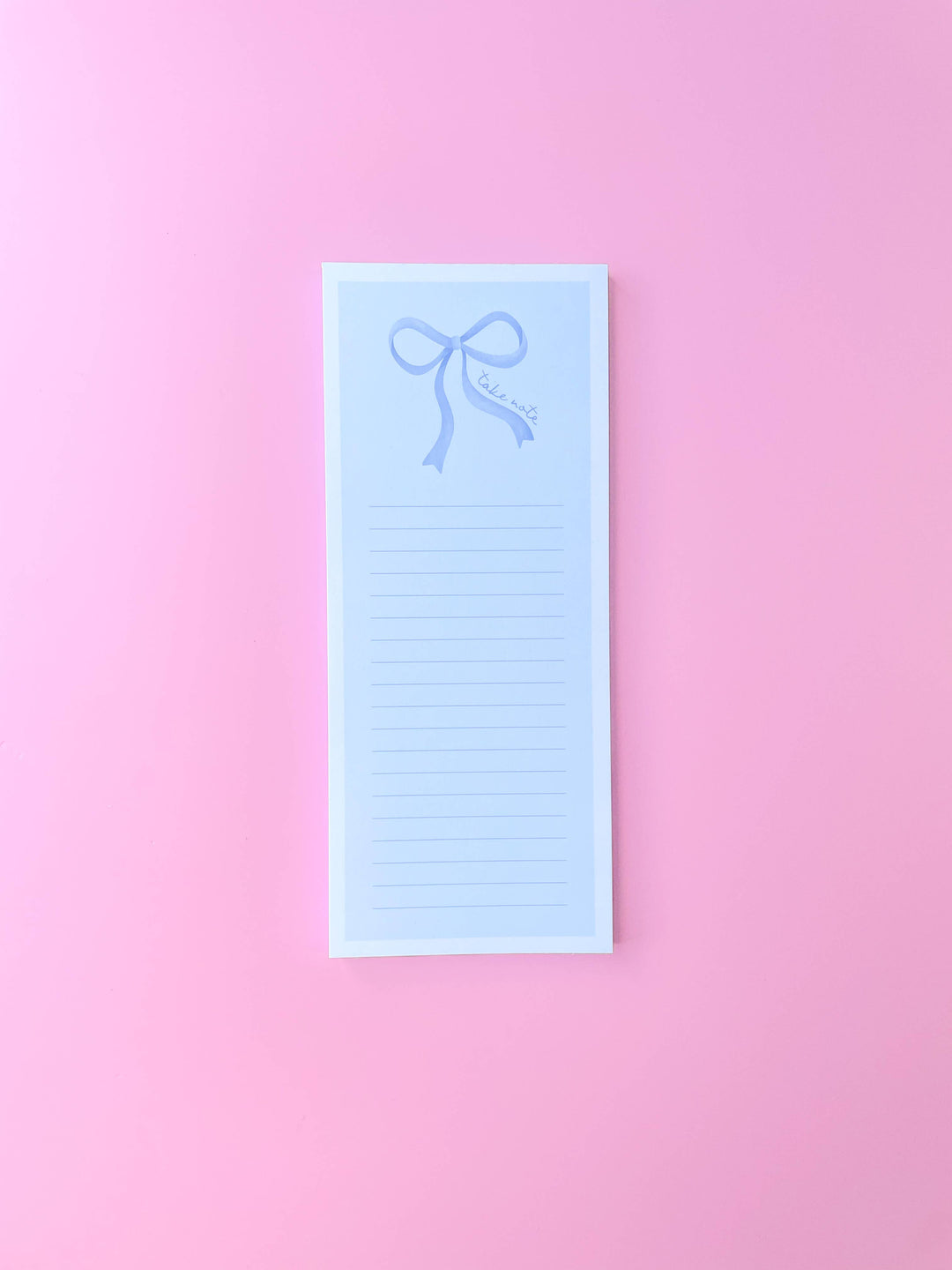 Rock Paper Scissors - Take Note Blue Bow List Notepad