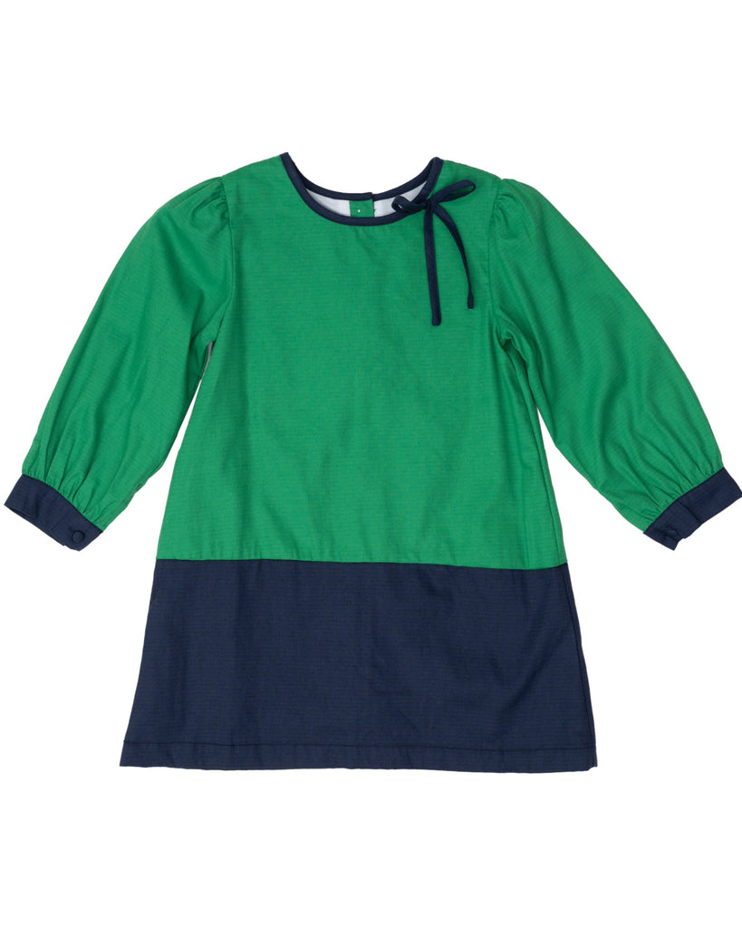 Marie Green & Navy Color Block Dress 4